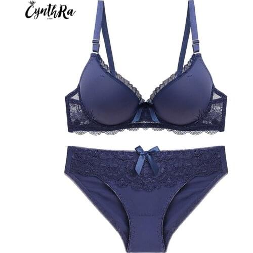 Push Up Bras Sexy Women Beautiful Back Lace Bowknot Large Size Gathering Underwear Backless Adjustable Breath Femme Lingerie Set