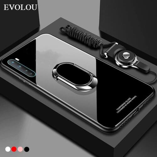 For OnePlus Nord Case Tempered Glass Magnet Ring Holder Stand Phone Case for Oneplus Nord 8 Pro 7T 6T 5T 1+Nord 5G Cover
