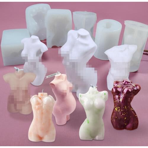 Human Body Silicone Candle Mold Female Perfume Wax Making Mould Naked Body Male DIY Fragrance Aromatic Soap Gypsum Supplies