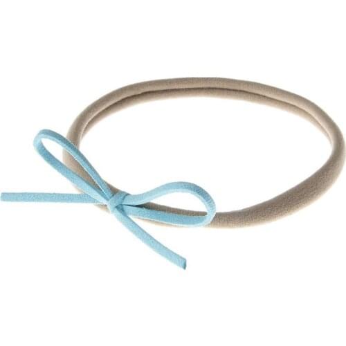 Kids Nylon Headband Elastic Little Girls Hair Bow Accessories Bandana Hair Bow Girls Headband Hair Band