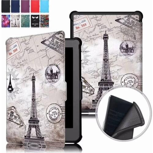 For kobo nia ereader Case Ultra Slim Magnetic Smart Cover PU Leather Case for Kobo Clara HD Cover with atuo sleep wake