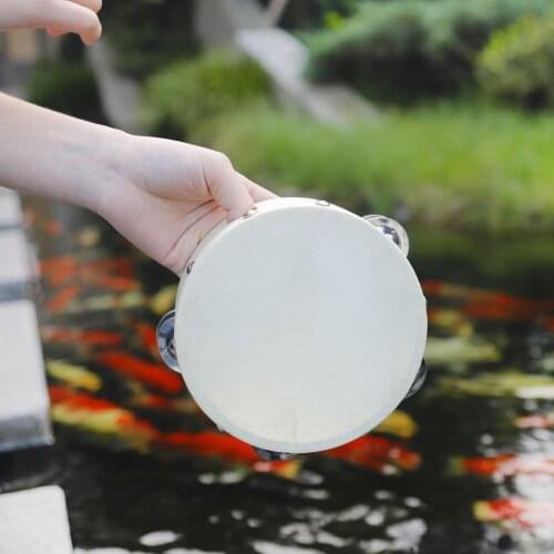 6.5inch Dual-layer Tambourine Orff Percussion Musical Instrument Educational Toy