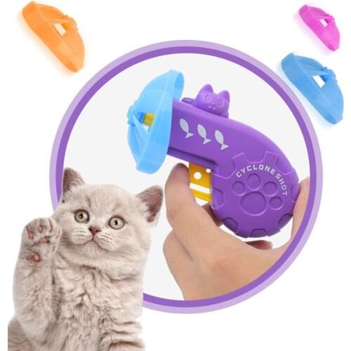 Dog Pet Chaser Toys Cat Training Supplies Pet Cat Tracks Toy Flying Propellers Disc Saucers Interactive