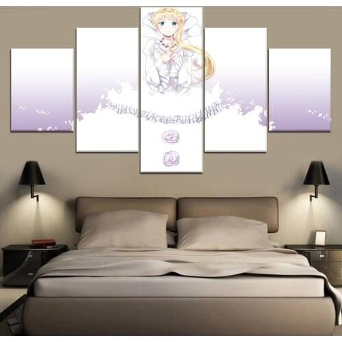 5 Panels Aldnoah Zero Anime HD Print Painting Poster Modern Home Decorative On Canvas Printing And On The Wall Picture Artwork