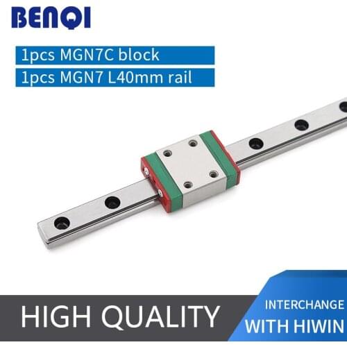 China domestic linear guide rail MGN7 L40mm+ linear block MGN7C