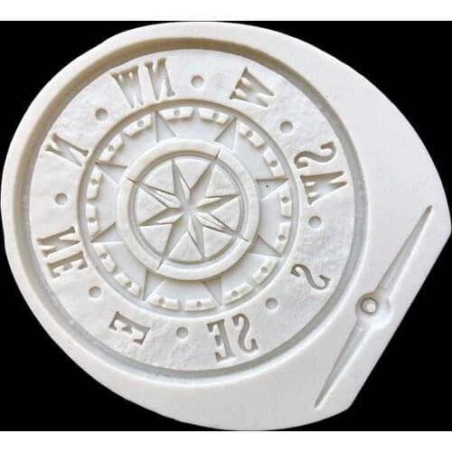 Compass DIY baking mould for decorative accessories of clay paste