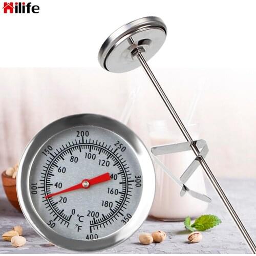 Kitchen Tools 0~200℃ Cooking Temperature Meter Stainless Steel Probe Thermometer Milk Coffee Food Meat Gauge