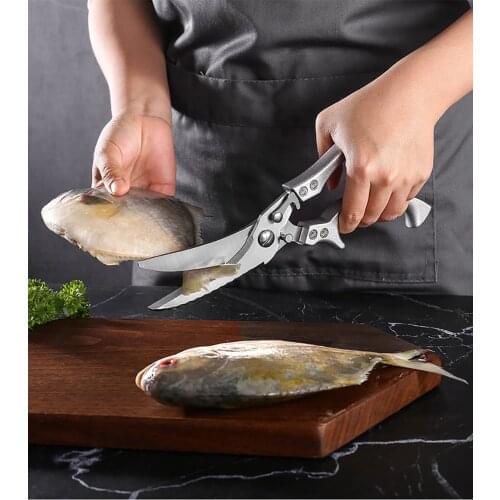 Multifunctional Kitchen Chicken Bone Scissors Powerful Stainless Steel Scissors Chicken Duck Fish Cutter Shears Kitchen Gadgets