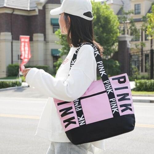 Fashion Casua Ladies Handbag Letter Pattern Shoulder Bag Large Capacity Waterproof Top-handle Bags