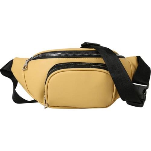 2021 New Fashion Women PU Casual Travel Waist Pack Sports Shoulder Bag