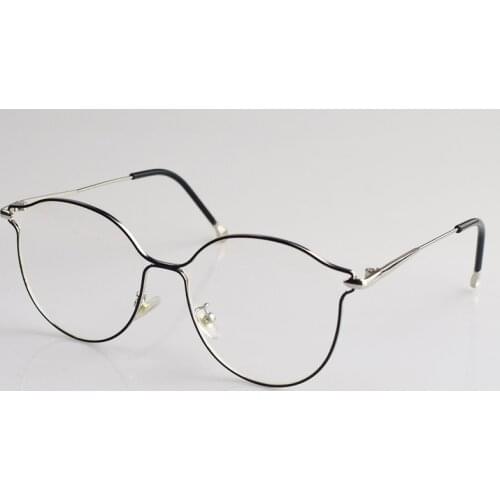 Cat ear shape myopia glasses with degree anti Blu ray Korean student frame