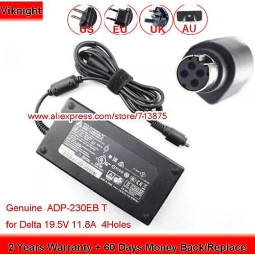 Genuine Delta ADP-230EB T 230W 19.5V 11.8A Laptop Charger for CLEVO NP9752 P750ZM D700T Gaming Laptop Power Supply