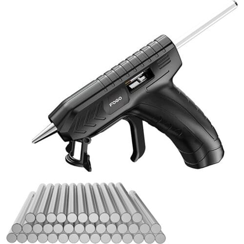 KKMOON Professional Glue Gun Cordless Hot Melt Glue Gun Machine USB Rechargeable Craft DIY Repairing Tool Kits with Glue-Stick