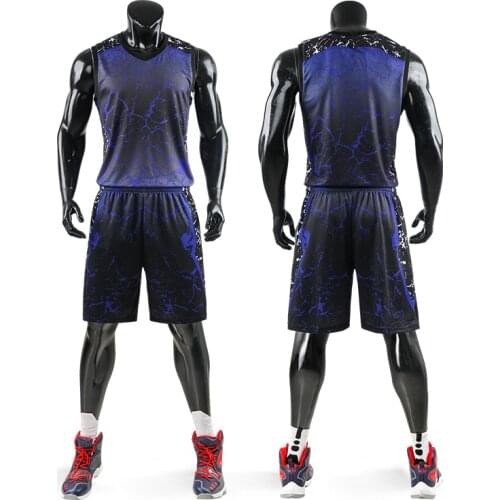 Men Breathable Team Sports Suit Basketball Jerseys Uniforms Jerseys Sets Competition Basketball Jerseys Tracksuit Custom Print