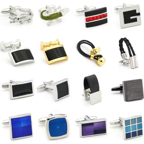 Business Series Cuff Links 28 Designs Option Brass Wedding Cufflinks