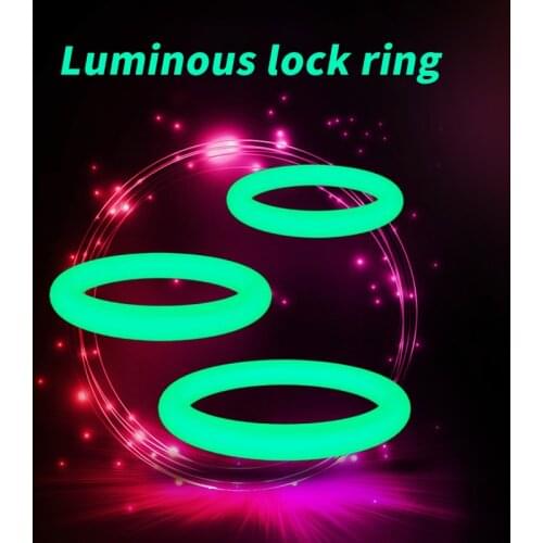 Luminous Silicone Stretchy Penis Ring Transparent Cock Ring Classic Erection Enhancing Delay Ejaculation Adult Sex Shop for Men