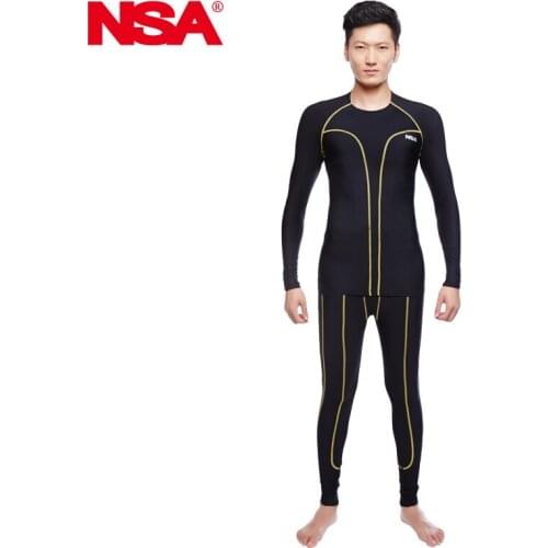 Nsa straitest training suit long-sleeve clothing football basketball ride fitness clothing compression jersey and pant