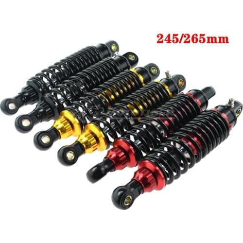 Universal 245mm /265mm Rear Shock Absorber For Motorcycle Scooter Electric-Bike ATV Go Kart Dirt Bike For Yamaha Honda NIU WISP
