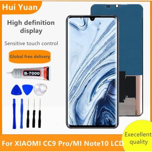 AMOLED Lcd For Xiaomi Mi CC9 Pro CC9Pro LCD Display Touch Screen Digitizer Part For Mi Note10 Pro Note10Pro Screen