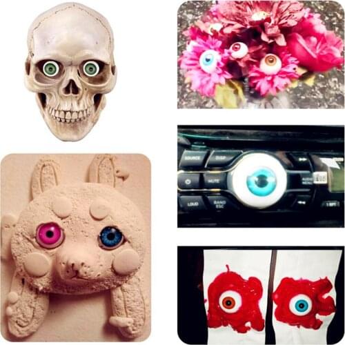 100pcs Mixed Colors 12mm Doll Safety Eyes for Teddy Bear Stuffed Plush Toys Dolls Crochet Puppet DIY Craft Halloween Supplies