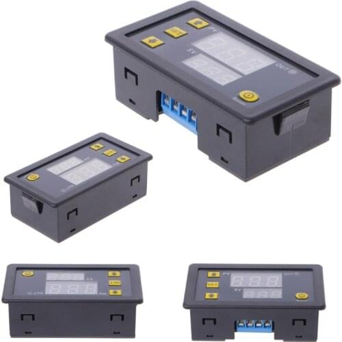 12V Timing Delay Relay Module Cycle Timer Digital LED Dual Display 0-999 Minutes