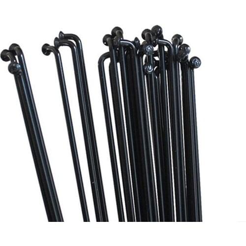 16Pcs 251mm-269mm MTB Mountain Bicycle Bike Spokes Cycling Wheel Steel Radius Knitting Needle with Caps Suitable 32-hole Hub