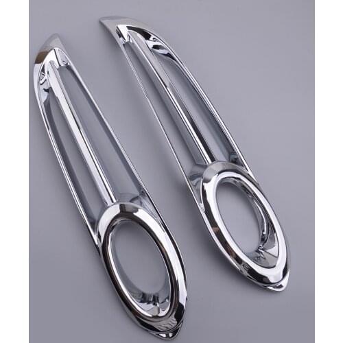 2pcs Front Fog Light Lamp Frame Cover Trim Chrome fit for Honda HR-V HRV VEZEL 2016 2017 2018 2019
