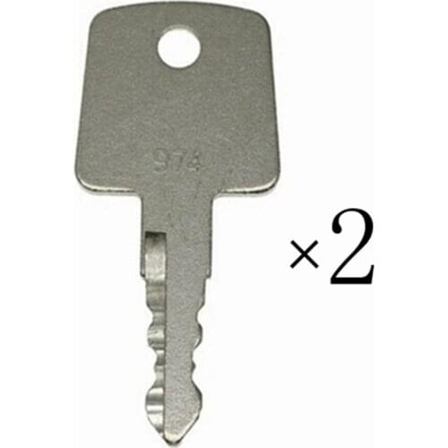 2pc Sakai Roller Ignition Keys Heavy Equipment Asphalt Roller Key 974