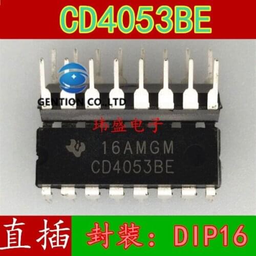 20PCS CD4053BE HEF4053 DIP-16 multiplexer/splitter in stock 100% new and original