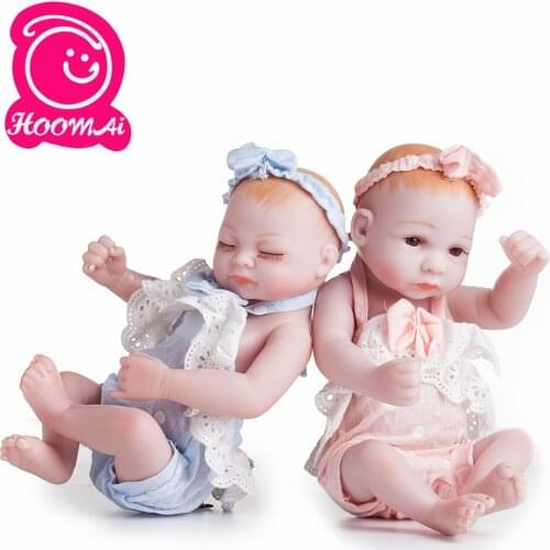 25CM Full Body Silicone Reborn Baby Dolls Alive Lifelike Open Eyes Dolls Realistic Bebe Reborn Babies Boy Toys for Kids