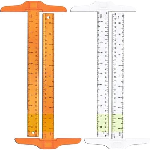30cm T Shape Plastic Ruler For Handmade Craft DIY Study Design Art Supplies Accessories