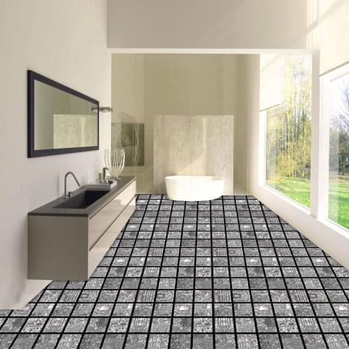 6 three-dimensional mosaic tile stickers DIY home decoration self-adhesive pvc waterproof wall stickers and floor stickers