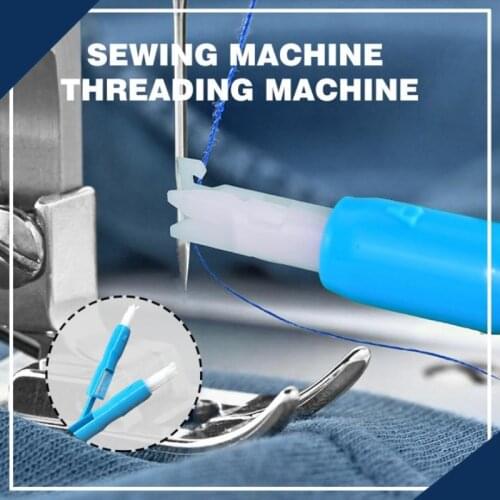 1pcs Sewing Machine Needle Threader Insertion Tool Automatic Threader Quick Sewing Threader Needle Changer Hold Needles Firmly