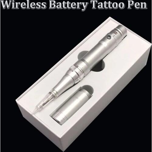 Wireless Machie Pen Tattoo Kit Permanent Makeup Machine Tattoo Power Supply Rotary Tatttoo Machine 50pcs Mix Cartridge Needles
