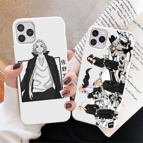 Tokyo Revengers Phone Case White Candy Color for iPhone 11 12 mini pro XS MAX 8 7 6 6S Plus X SE 2020 XR