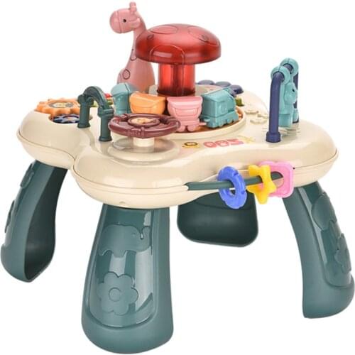 Baby Musical Mini Game Table Baby Education Multiple Game Animal Paradise Mini Game Table Educational Activity Center Toy