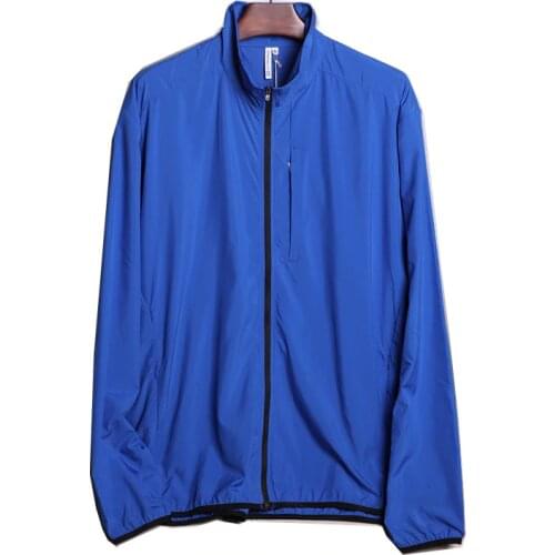 Mens Golf Jacket Sports Outdoor Hiking Jacket Windproof Lightweight Breathable CB Wind Tec Full Zip Jacket USA Size M-3XL