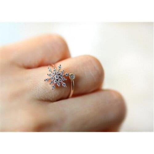 Drop shipping-Snowflake Ring