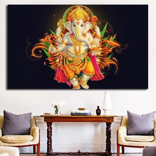 Hindu Santabanta God HD Wallpaper Wall Art Canvas Poster And Print Canvas Painting Decorative Picture For Living Room Home Decor