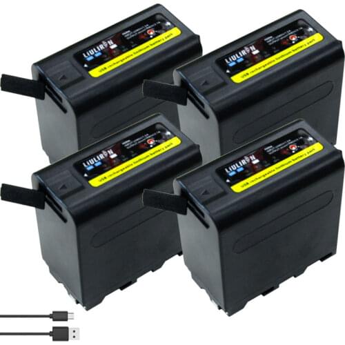 NP F960 NP-F970 NP-F960 NP-F980 NP F980 NP F970 F960 Batteries LED Power Indicator for SONY HVR-HD1000E HVR-V1J NP F960 F770