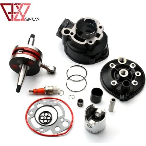 90cc 49mm Big Bore Cylinder Kit & Racing Crankshaft For Malaguti Drakon Naked 50 XTM Enduro XSM Supermotard 50cc AM6 2-Stroke