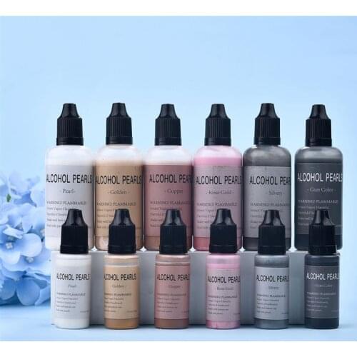 15ml/60ml Metallic Art Ink Alcohol Resin Pigment Diffusion Liquid Resin Colorant Dye For DIY Epoxy Resin Jewelry Making Crafts