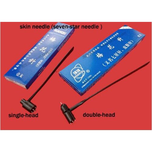 Medical Skin needle single double head Plum blossom pin seven star needle acupuncture needle dispoble Treatment myopia insomnia