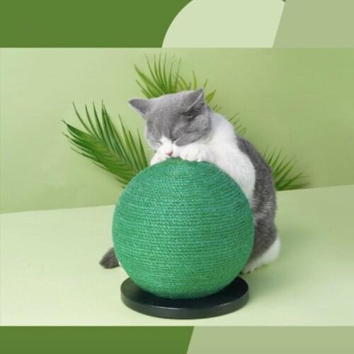 Lovely Cat Teaser Toy Cat Climbing Frame Scratching Board Sisal Wear Cat Grasping Ball Cat Toy Home Decoration