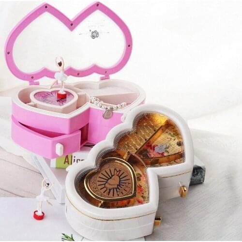 Ballerina Musical Jewelry Box Storage Case for Little Girls Cute Musical Box for Children Gifts