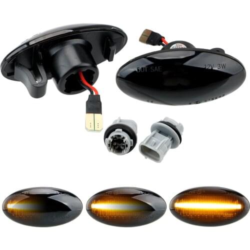 A Pair LED Car Dynamic Side Marker For Suzuki Swift Jimmy Vitara SX4 Alto Flowing Water Light Blinker Light Turn Signal Light