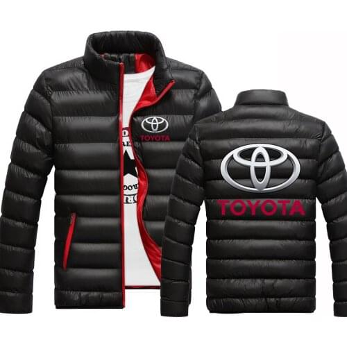 Spring Autumn Toyota 4 Color Car Logo Zipper Jackets Mens Print Casual Padded Harajuku Coats Mans Hip Hop Sweatshirt Tops