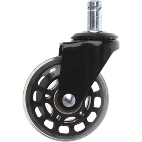Universal 2.5" PU Style Office Chair Wheels Replacement Chair Caster