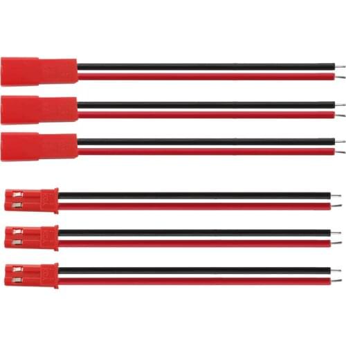 10Pair JST 2 Pin Male Female Cable Connector JST 2P Wire Plug Jack Connector for LED Lamp Strip RC BEC Battery DIY FPV Drone