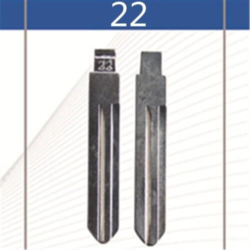 2 Pcs Uncut Replacement Car Key Blade for NISSAN A33 LIVINA TIIDA TEANA SUNNY CEFIRO CEDRIC GENISS OPEL Key No.22 Car Key Blade